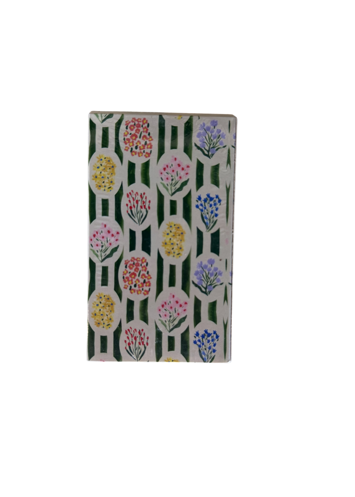 Green Stripe Floral Matchbox