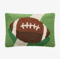Football On A Field Hook Pillow